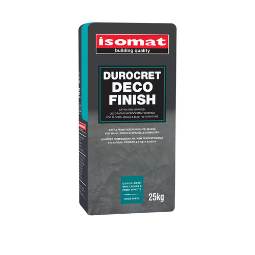 Decorative coating - DUROCRET-DECO FINISH - ISOMAT S.A. - finishing / indoor / outdoor