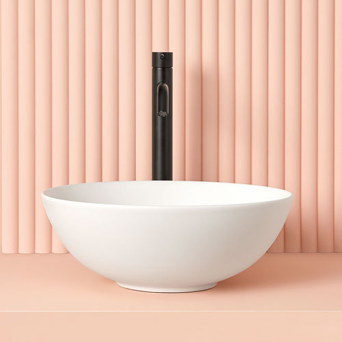 Countertop washbasin - PADOVA - SANYCCES - ceramic / customizable / round