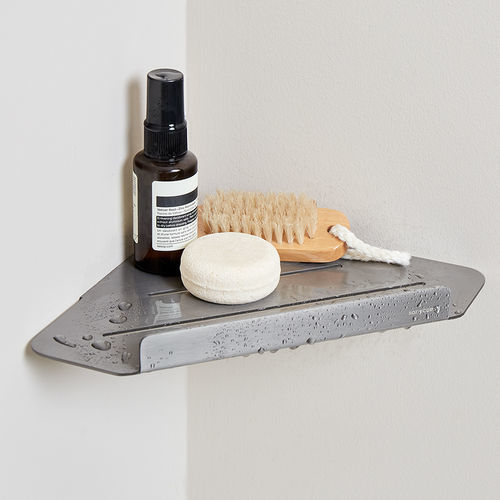 Corner shelf - FOLD - SANYCCES - modern / stainless steel / bathroom