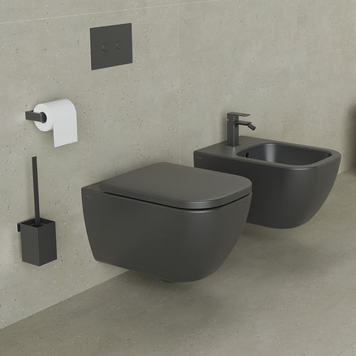 Wall-hung toilet - QUARC - SANYCCES - ceramic / home / commercial