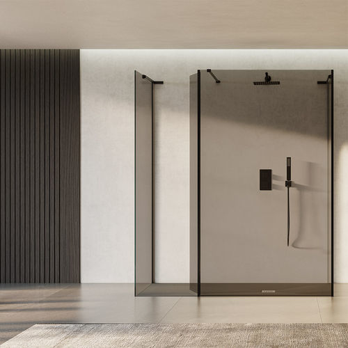 Tempered glass shower enclosure - SINGLE - SANYCCES - fixed / rectangular / home