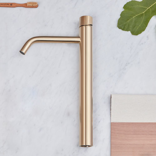 Lavatory mixer tap - LOOP K - SANYCCES - countertop / brass / copper