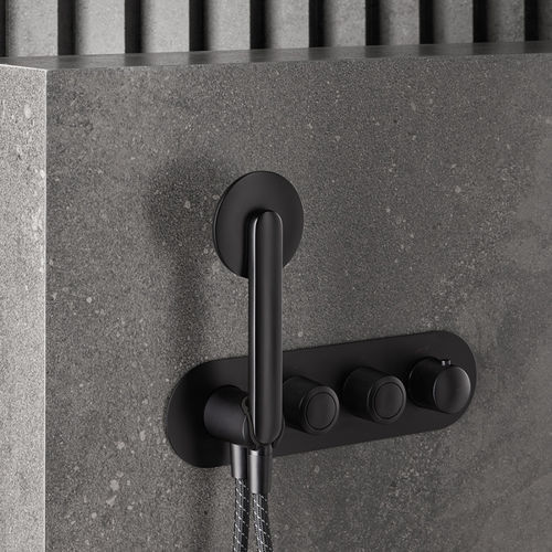 Shower mixer tap - DEDAL - SANYCCES - wall-mounted / thermostatic / brass