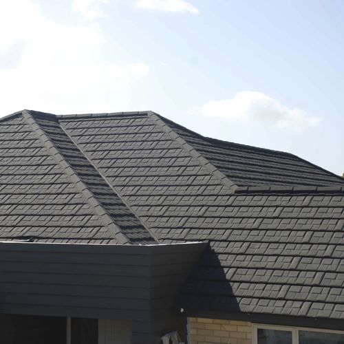 Pitched roofing - ROYAL - TILCOR - metal / roof tile look / flame-retardant