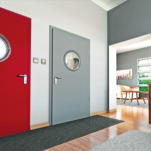 Interior door - SEAMLESS - WISNIOWSKI - galvanised steel / swing / contemporary