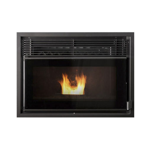 Pellet fireplace insert - MORFEU - ZANTIA - steel / contemporary