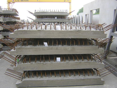 Reinforced concrete precast core floor slab - LG BETON - for level crossings