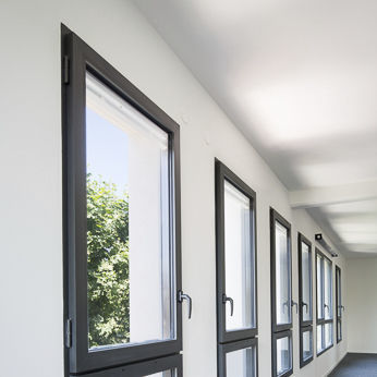 Fiberglass window - KALORY'R - KAWNEER - polyamide / casement / 1 leaf