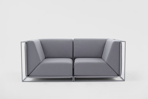 Modular sofa - FLOATING - Comforty - contemporary / fabric / blue
