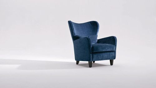 Contemporary armchair - PORTOFINO - marac srl - leather / fabric / with removable cover