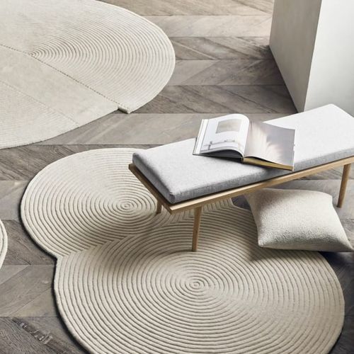 Contemporary rug - ZEN SERIES - Steelcase - geometric / fabric / round