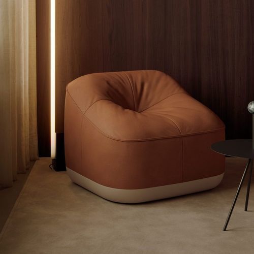 Modern armchair - CUBOW - Steelcase - leather / synthetic leather / fabric