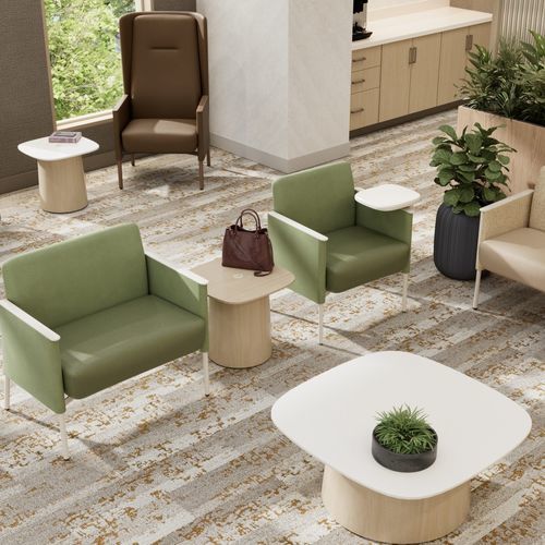 Contemporary table - APPRISE - Steelcase EMEA - Solid Surface / HPL / HPL base