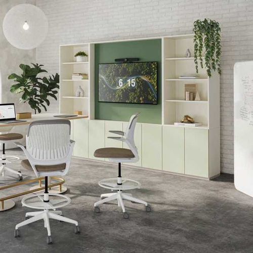 Multimedia storage wall - SHARE IT - Steelcase EMEA - for meeting space / for office / for workspace