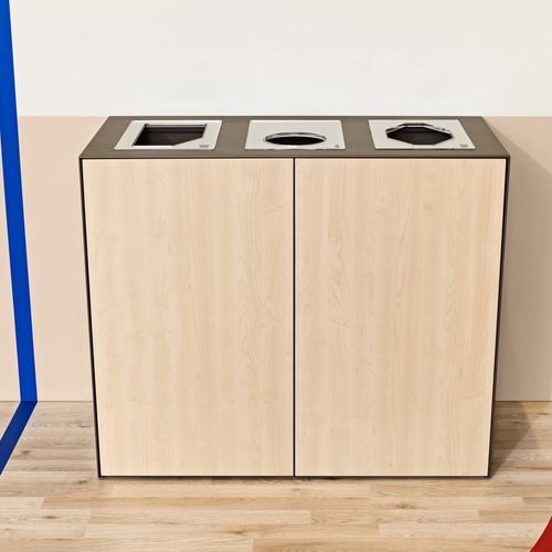 Mixed waste collection system - VOLUM ART - Steelcase EMEA