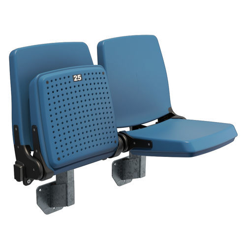 Folding stadium seat - Sittem - Daplast, S.L. - high-back / contemporary / high-resistance