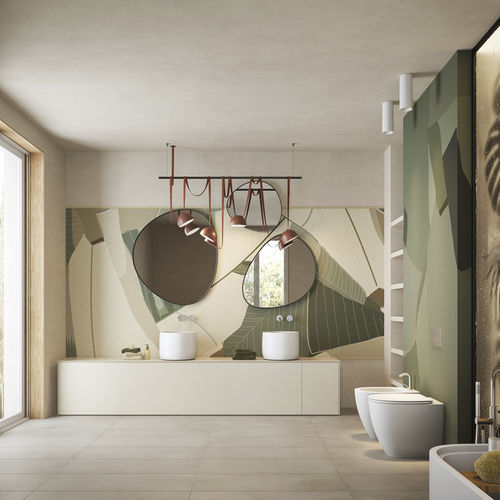 Contemporary wallpaper - Pencil - Inkiostro Bianco - Tela® / fiberglass / vinyl