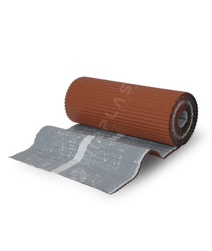 Chimney stack waterproofing membrane - ROLLKOM - Wirplastexpo s.c. - for flashing / self-adhesive / aluminum