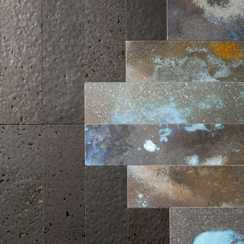 Lava mosaic tile - NEXT - Nero Sicilia - indoor / outdoor / wall