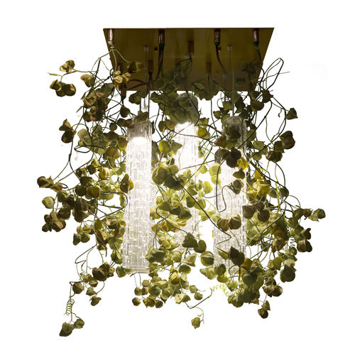 Original design chandelier - PHYSALIS - VGnewtrend - painted steel / Murano glass / 6 light