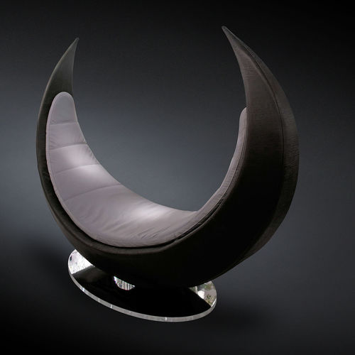 Original design armchair - ECLIPSE - VGnewtrend - fabric / wooden / steel