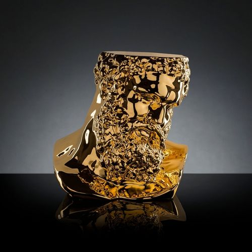 Original design side table - BUSTO ERCOLE - VGnewtrend - ceramic / ceramic base / Made in Italy