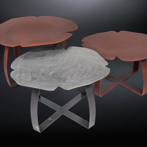 Contemporary coffee table - ANDY SMALL - VGnewtrend - iron / painted metal base / Made in Italy