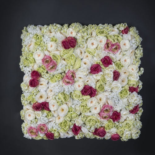Synthetic green wall - ROSE - VGnewtrend - custom / modular-panel / flower