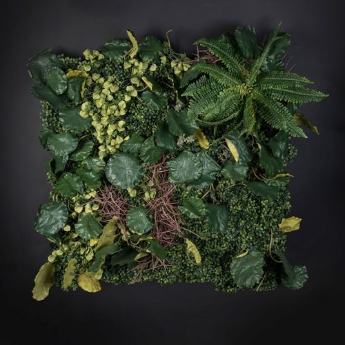 Synthetic green wall - LOTUS LEAF  - VGnewtrend - custom / modular-panel / foliage