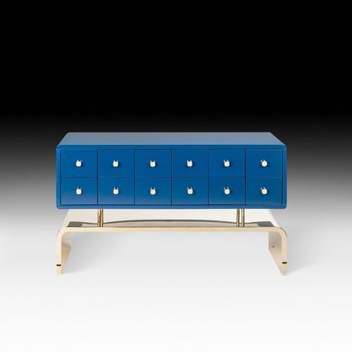 Contemporary chest of drawers - AUSPICIOUS DRESSER - VGnewtrend - steel / with storage compartment / Made in Italy