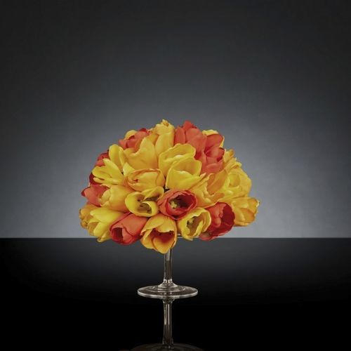 Glass flower pot - STAND MIX TULIP - VGnewtrend - free-standing / round / Made in Italy