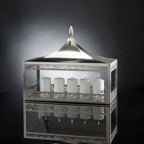 Contemporary lantern - TOP LIGHT OF SULTAN - VGnewtrend - stainless steel / floor / free-standing