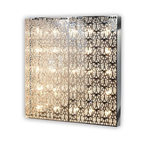 Contemporary wall light - DOMINO SMALL - VGnewtrend - indoor / polished metal / stainless steel