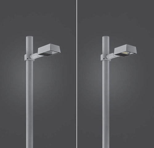 Urban lamp post - SINGLE ZEUS - PUK LIGHTING - garden / contemporary / stainless steel