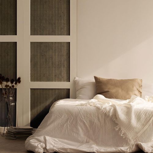 Cover decorative panel - FL SQUARE 2 VELVET Mocha - SIBU DESIGN - wall-mounted / for interior / lightweight