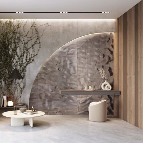 PET decorative panel - SL OCEAN Anthracite AR - SIBU DESIGN - polystyrene / textured / high-gloss