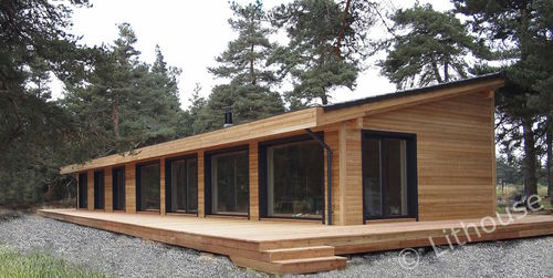Prefab house - The Eric & Flo - Namas B.V. - log / eco-friendly / energy-saving