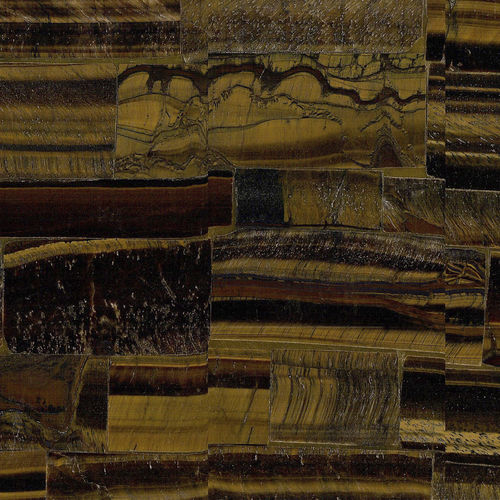 Semiprecious stone stone slab - TIGER IRON - Nikolaus Bagnara S.p.A. - for interior / polished / brown