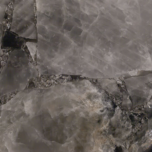 Semiprecious stone stone slab - SMOKY QUARTZ - Nikolaus Bagnara S.p.A. - for interior / polished / gray
