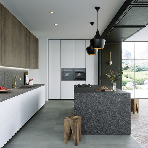 Granite stone slab - BLACK PEPPER - Nikolaus Bagnara S.p.A. - for floor / for interior / for masonry
