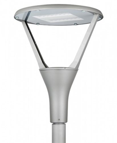 Urban lamp post - LM 06 P - Ghisarredo - contemporary / cast aluminum / with tempered glass diffuser