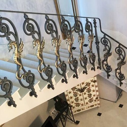 Cast iron railing - BR 09 - Ghisarredo - balustrade / indoor / outdoor