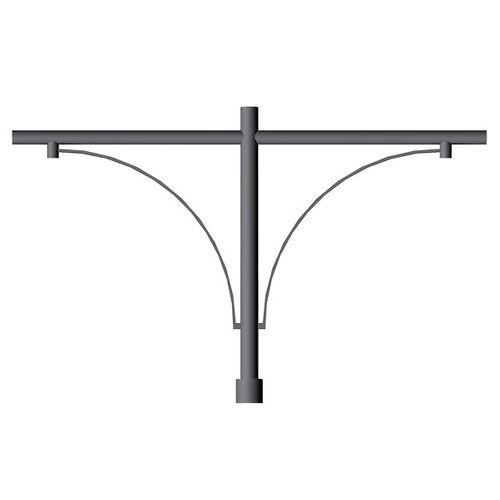 Galvanized steel lamp post arm LC 2101 Ghisarredo
