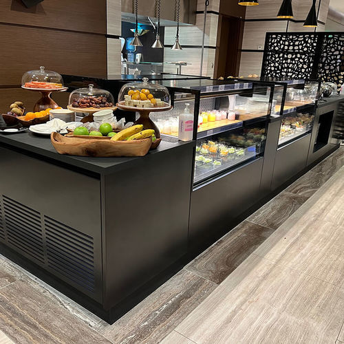 Counter refrigerated display case - MURO H13 - Oscartek - for shop / stainless steel / without door