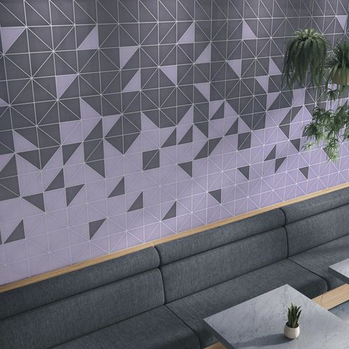 Glazed ceramic tile - CURSIVE - NEMO TILE - high-gloss / indoor / bathroom
