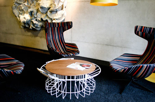 Original design coffee table - AMARANT - SPELL - wooden / round / home