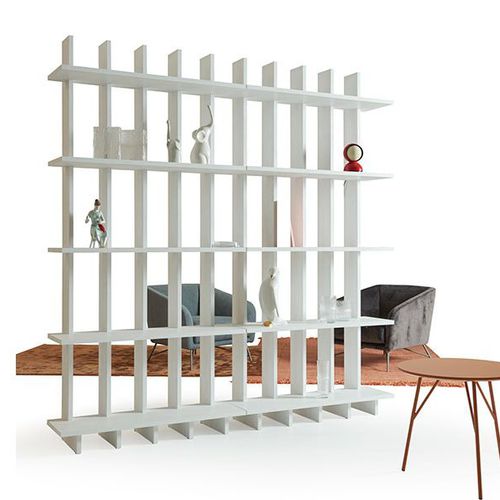 Free-standing bookcase - Babele - My Home Collection - contemporary / lacquered wood / ash