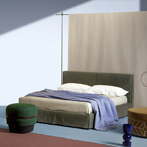 Double bed - Dress - My Home Collection - contemporary / upholstered / with upholstered headboard