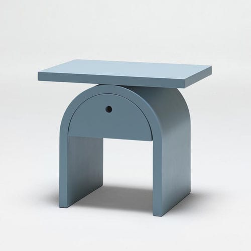 Contemporary bedside table - Arcom - My Home Collection - lacquered MDF / lacquered MDF base / rectangular