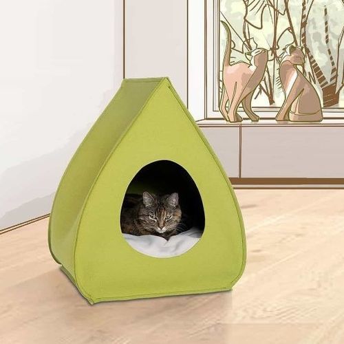 Cotton cat niche PINA pet.interiors wool / velvet